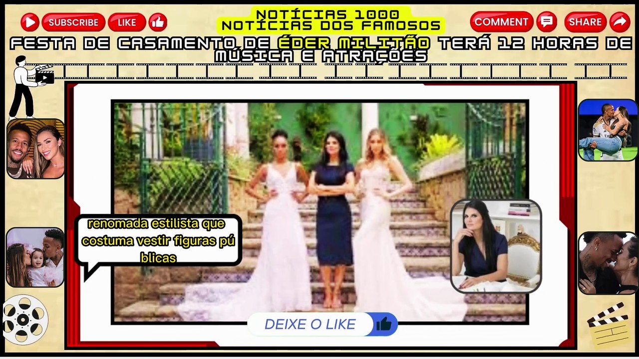 Nossa! Casamento de #ÉderMilitão e #TaináCastro terá show de #GusttavoLima, padrinhos famosos e luxoNotícias 100 notícias dos Famosos
