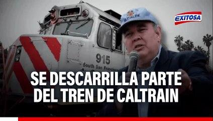 Tren Caltrain sufre descarrilamiento en prueba inaugural: concesionaria envía informe al MTC