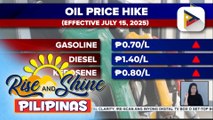 Taas-presyo sa produktong petrolyo, epektibo ngayong araw