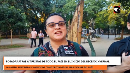 Posadas atrae a turistas de todo el país en el inicio del receso invernal