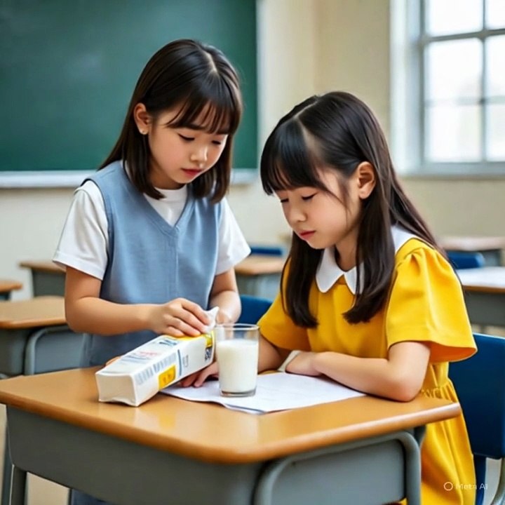 Two students in class