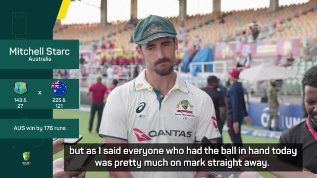 Record-breaker Starc uncomfortable in spotlight after West Indies rout