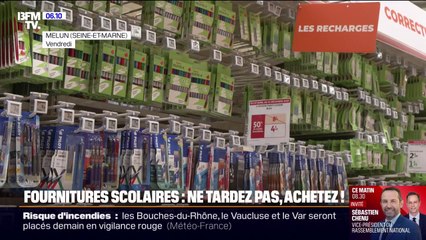 Selon une étude d'UFC-Que Choisir, mieux vaut faire ses achats de fournitures scolaires en juillet ou en août