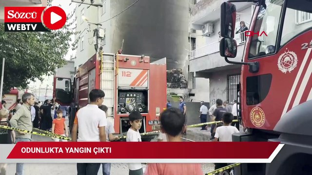 Odunlukta yangın çıktı; 2 itfaiye eri, 1 hamile kadın dumandan etkilendi