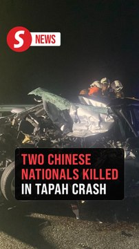 Two Chinese nationals killed in crash on NSE near Tapah
