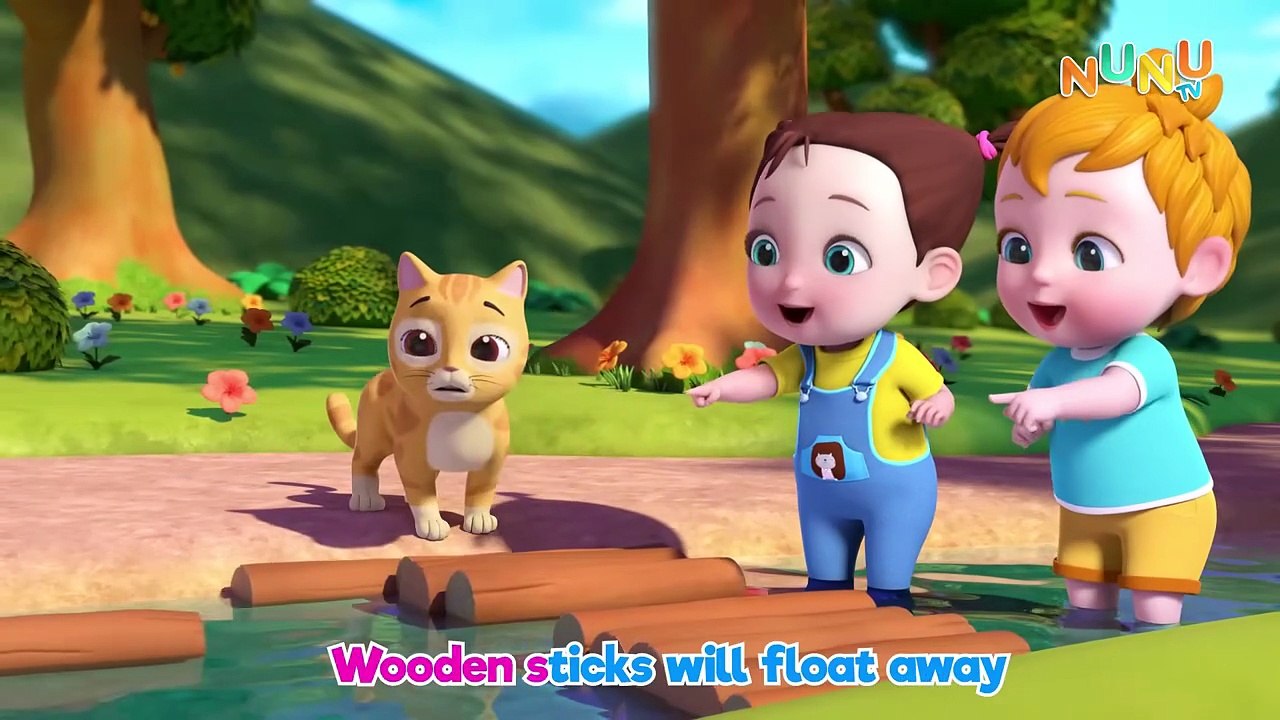 London Bridge Is Falling Down _ Baby Helping Cat _ Nursery Rhymes & Kids Songs _ NuNu Tv