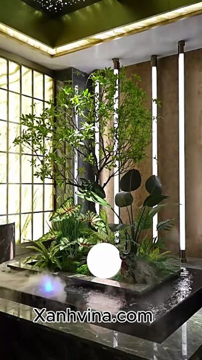 Biến Góc Nhỏ Thành Nghệ Thuật Với Tiểu Cảnh Cây Giả Trong Nhà