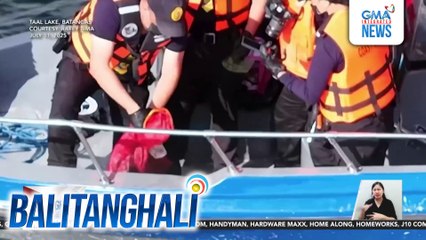 PCG - Maingat ang mga diver sa pag-angat ng mga kahina-hinalang bagay na nakukuha sa Taal Lake | Balitanghali