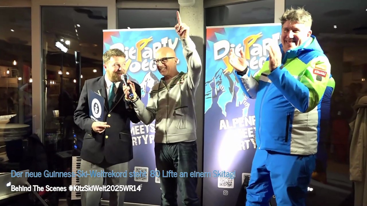 Behind The Scenes #KitzSkiWelt2025WR14 Teil 12: Warten auf die Guinness-Urkunde.