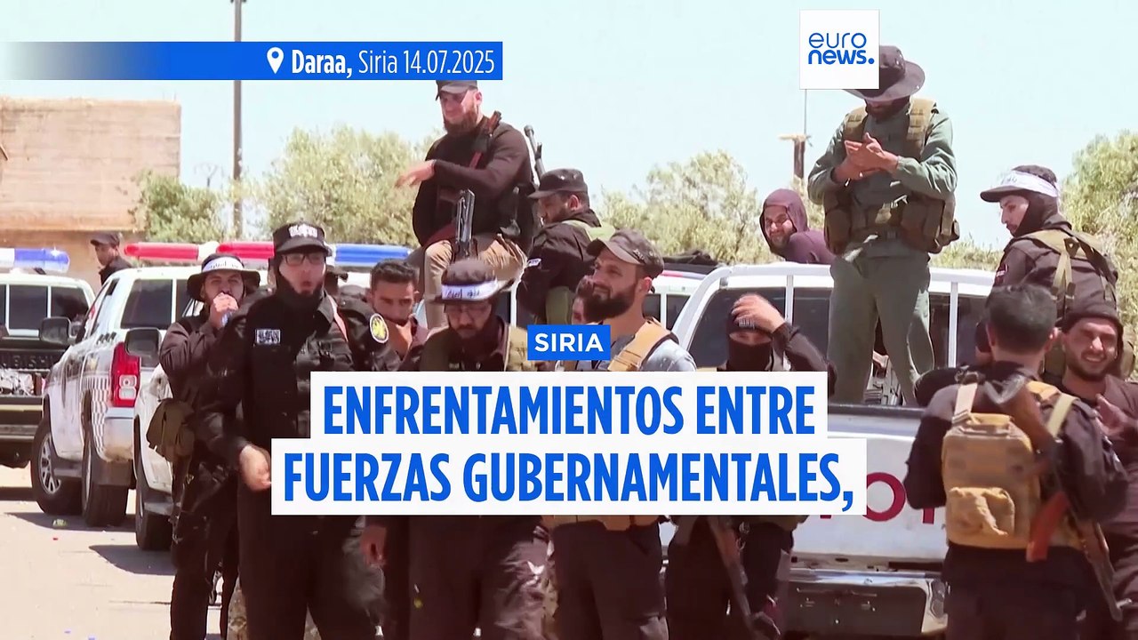 Israel ataca tanques en el sur de Siria mientras las fuerzas gubernamentales se enfrentan a las milicias drusas