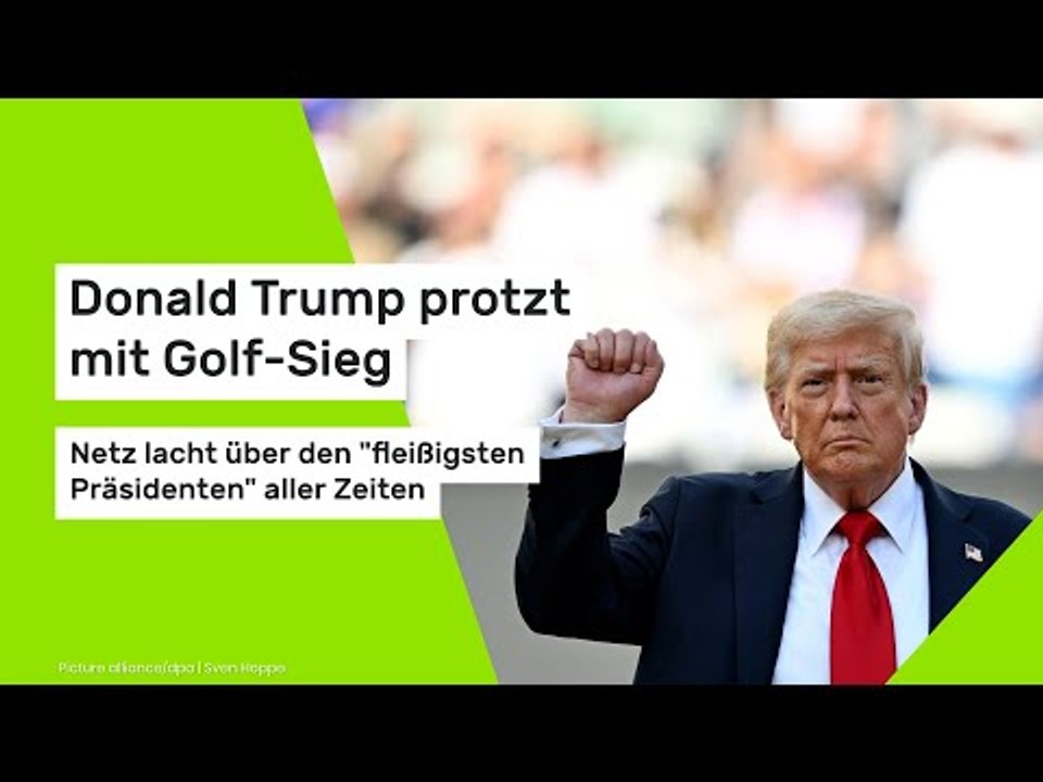 Donald Trump protzt mit Golf-Sieg: Netz lacht über den 'fleißigsten Präsidenten' aller Zeiten