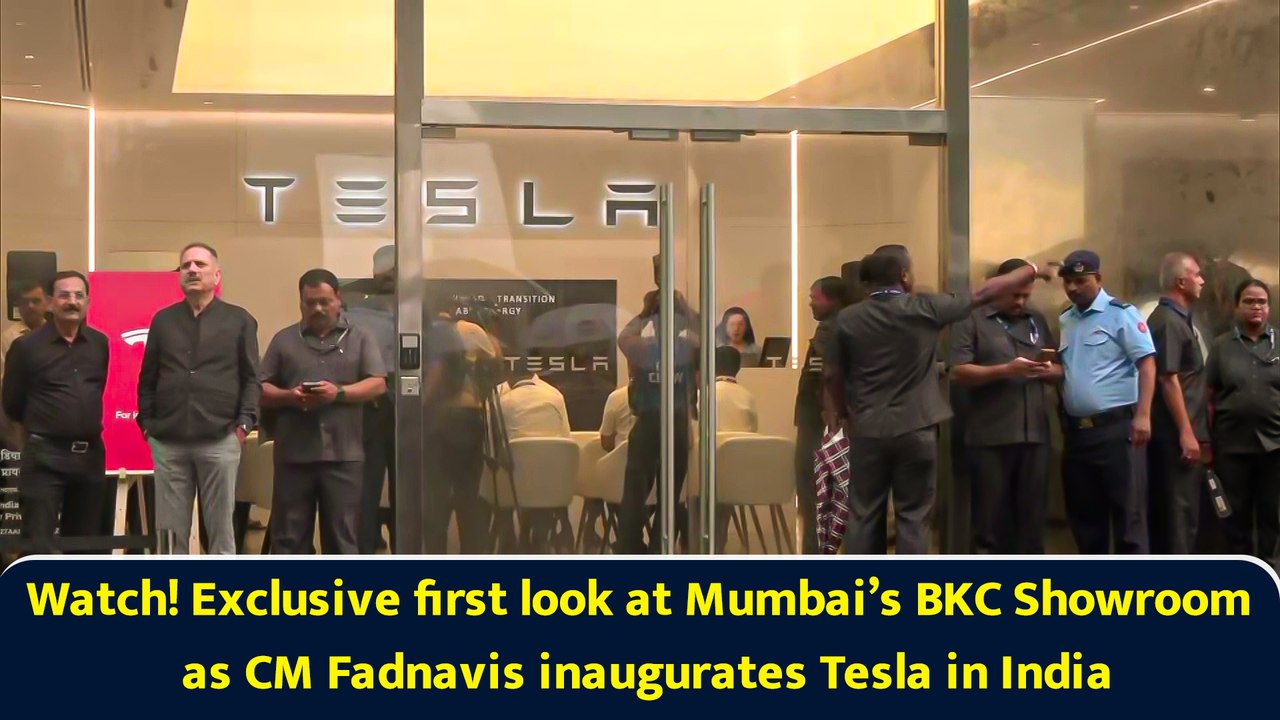atch! Exclusive first look at Mumbai’s BKC Showroom as CM Fadnavis inaugurates Tesla in India