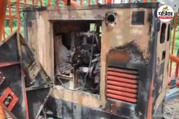 जिओ मोबाइल टावर में आग