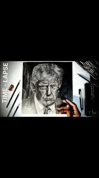 Hyper Realistic Donald Trump Sketch | Pencil Drawing Time Lapse | Viral Art by Badshra Art
