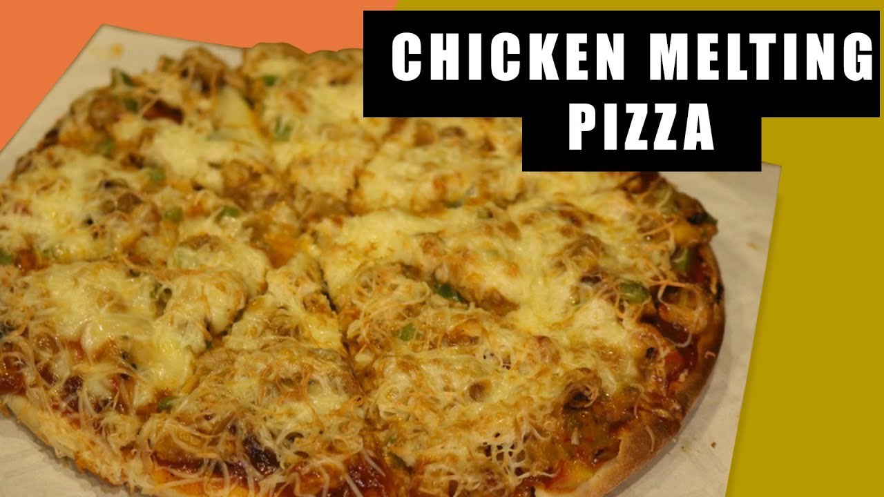 How To Make Chicken Pizza At Home | Delicious Cheese Burst Pizza Recipe in Quick & Easy Way