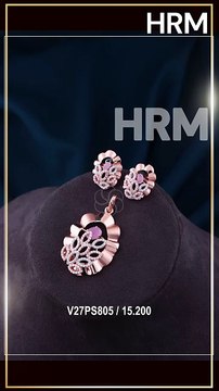 HRM | 18kt Pendal & Earring | 2025. #gold #diamond #goldjewellery #jewellery #bangles #bridaljewellery #fashion #bracelet #ring #goldaccessories