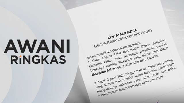 AWANI Ringkas: eHATI tepis dakwaan