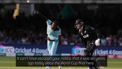 Stokes reveals Archer's cloudy World Cup memories
