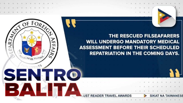 8 sa 21 Filipino crew ng MV Eternity C, nasa pangangalaga na ng Philippine Consulate at Migrant Workers Office sa Jeddah