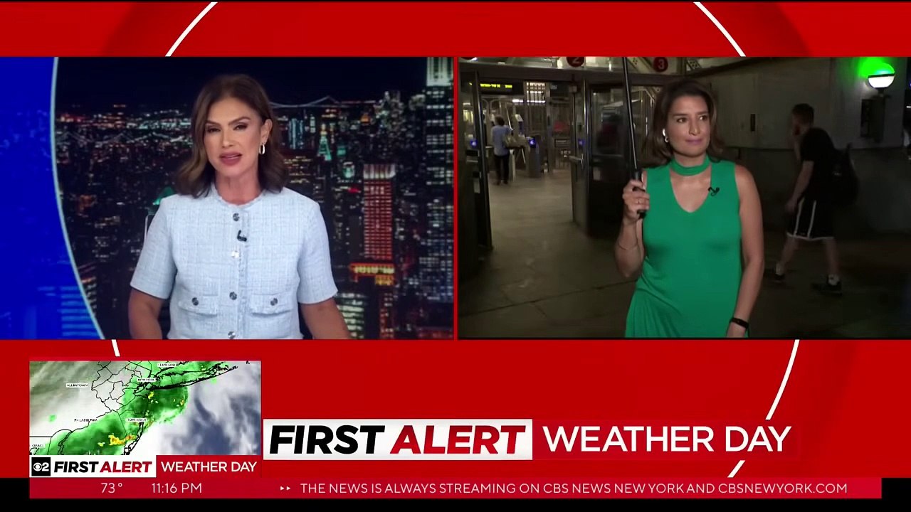 New-York: Découvrez les images très impressionnantes des inondations dans des stations de métro, après de gros orages sur la côte est des États-Unis