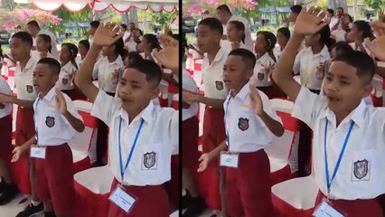 Momen Haru Hari Pertama Sekolah Rakyat di Kupang Siswa Menyanyikan “Laskar Pelangi” Penuh Semangat