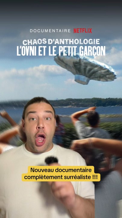 Nouveau documentaire Netflix complètement surréaliste qui parle d’un garçon qui s’est envolé dans une soucoupe volante artisanale ! Dis-moi en commentaire si t’as envie de regarder Chaos d'anthologie L'ovni et le petit garçon ☺️
