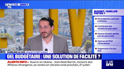 Budget 2026: pour Aurélien Le Coq, député LFI, "ce sera de la poudre aux yeux pour ce qui est des recettes"