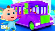 Wheels on the Bus 🚌 | Nursery Rhymes & Baby Songs in 4K | Kids Learning Songs