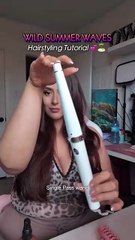 Wild, glossy, beachy… this is the wave tutorial I swear by 💁‍♀️🔥  Using my @t3micro Single Pass wand & fav heat protectant from @bumbleandbumble 💕 I curl in opposite directions for that effortless, tousled look — layer