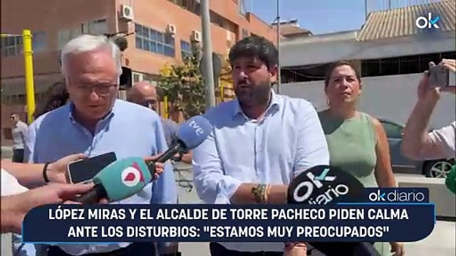 López Miras y el alcalde de Torre Pacheco temen una nueva ola de disturbios: Estamos muy preocupados