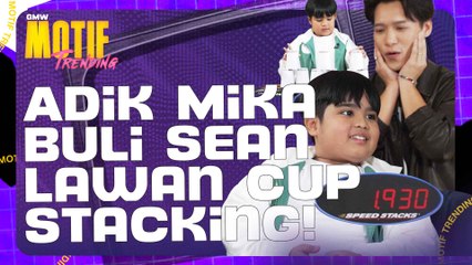 Adik Mika Bakal Pecah Rekod Cup Stacking Malaysia? | Motif Trending S4