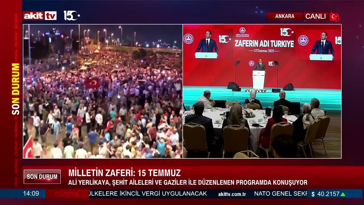 İçişleri Bakanı Ali Yerlikaya, şehit aileleri ve gazileri ile düzenlenen programda konuştu