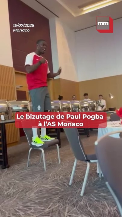 Quand Pogba pousse la chansonnette pour son bizutage à l'AS Monaco, voilà ce que ça donne ...