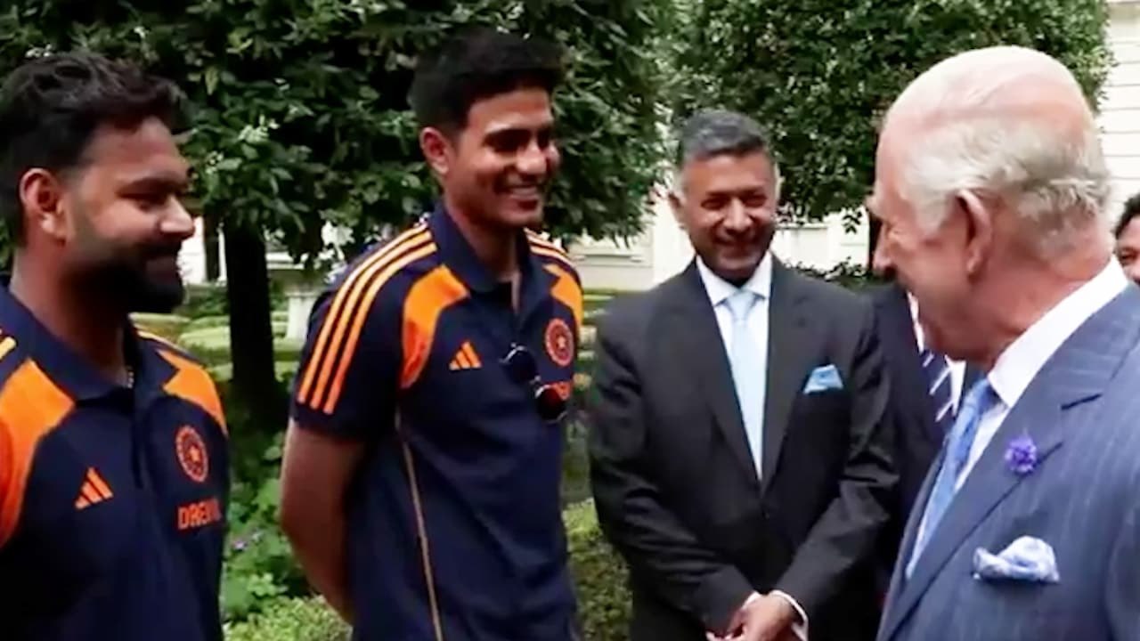 King Charles III Greets Indian Cricket Team in London