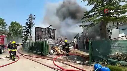 Medikal fabrikada korkutan yangın