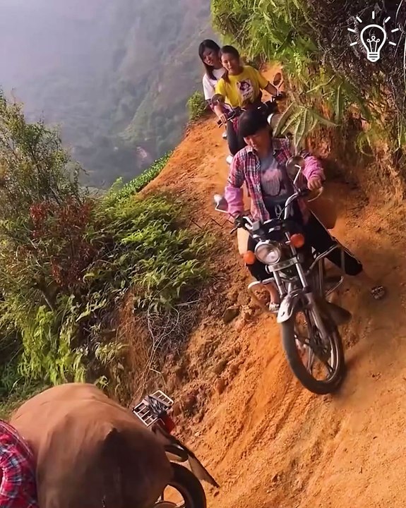 This mountain road is not for the faint-hearted! 😲
