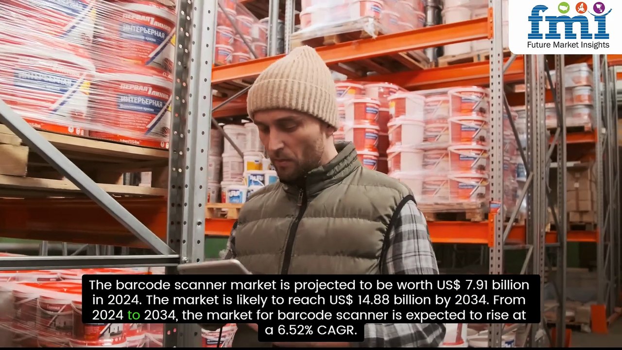 Barcode Scanner Market to Hit USD 14.88 Billion by 2034, Driven by E-Commerce and Logistics Boom