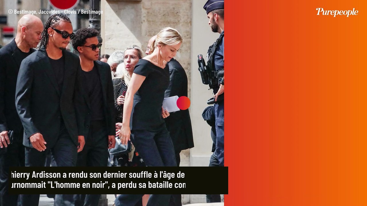Au revoir Thierry Ardisson : Audrey-Crespo Mara, le visage marqué et entourée de ses fils, a eu un geste unique pour les invités