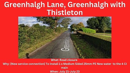 Fylde Roadworks Update: Major Closures & Delays (July 21-27) 🚧