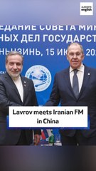 Lavrov meets Iranian FM in China