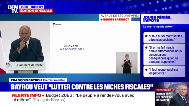 Effort de dette: Une taxe va être proposée sur les petits colis , annonce François Bayrou