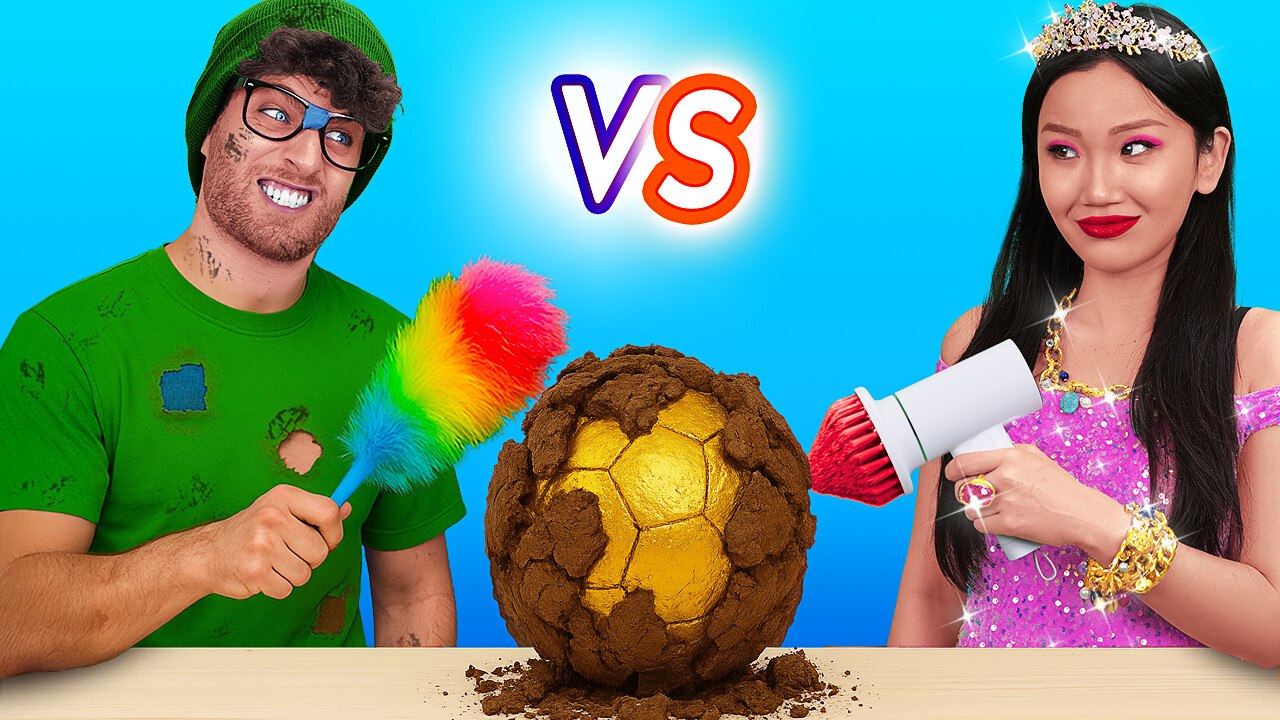 NOUVEAU DÉFI DE NETTOYAGE 123 GO! CHALLENGE | Gadgets Riches vs Astuces Pauvres 💰 QUI EST MEILLEUR ?