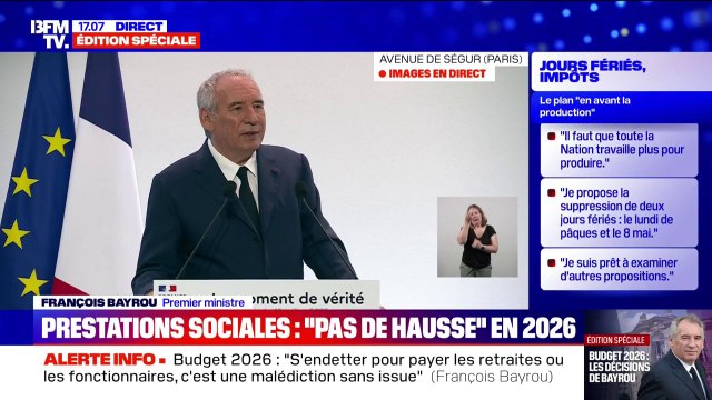 Relance de la production: Nous orienterons les financements de France 2030 vers les secteurs prioritaires de l'intelligence artificielle et du cyber , assure François Bayrou