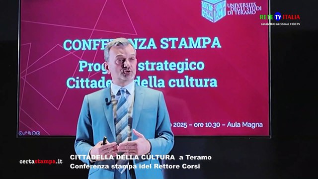 CITTADELLA DELLA CULTURA a Teramo la conferenza stampa del Rettore Corsi