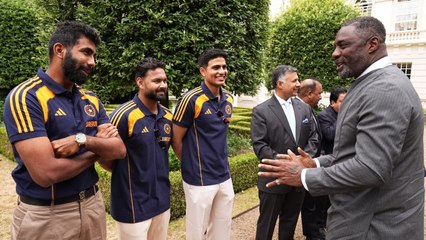 Watch: Bumrah, Pant and Gill chat with Idris Elba at King Charles' London home