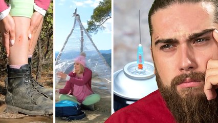 Reacting to Bizarre Survival Hacks – Can Pringles Really Start a Fire? 🥔
