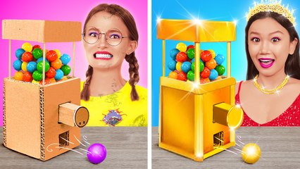 DÉFIS DE NOURRITURE : PAUVRE VS RICHE ! Qui Mangera Plus de Bonbons ?