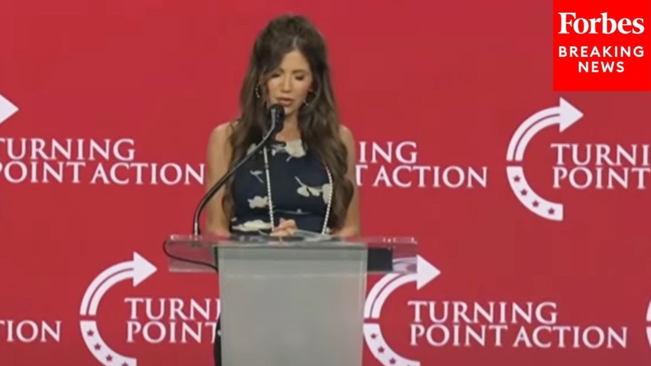 DHS Secretary Kristi Noem Holds Prayer For Law Enforcement Officers