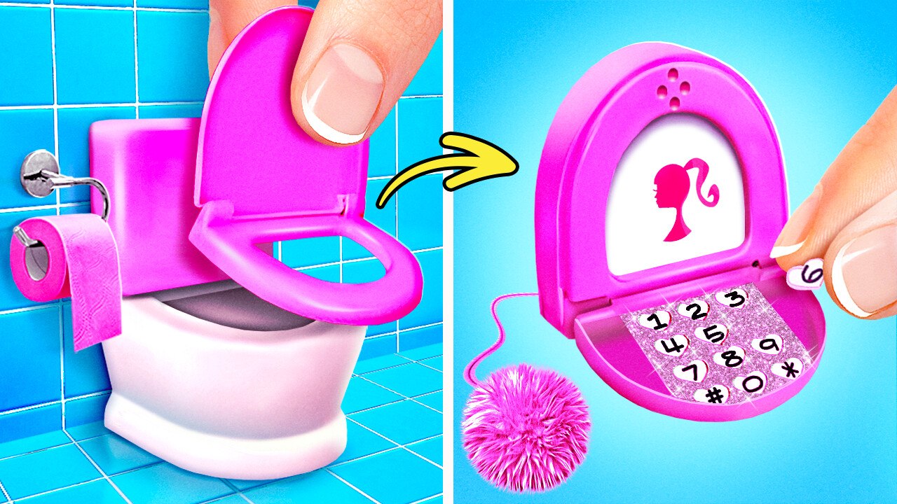 DIY Pink Folding Phone! 💖📱   *Adorable Gadgets and Crafts for YOU!*