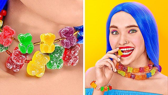 BIJOUX FAITS DE BONBONS ! Astuces et Idées pour Cacher des Bonbons à l'École par 123 GO!